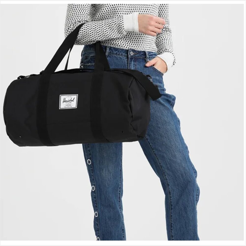 Herschel Sutton Genesis Black Weekender Gym Duffle Bag Large